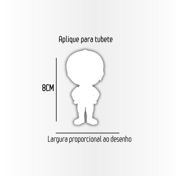 Aplique 8cm para Tubetes Stitch e Angel - (para Tubete 13cm)