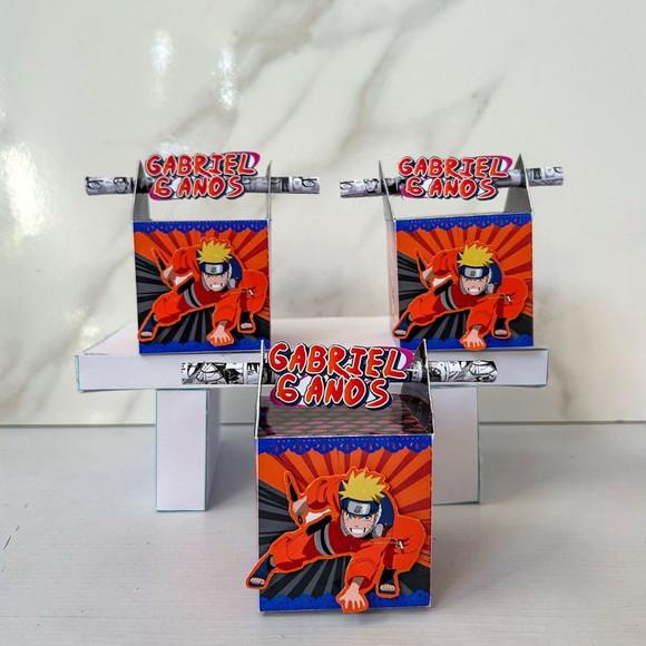 Caixa Canudo 3d Naruto