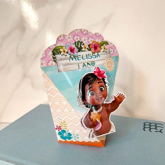 Caixa Coração 3d Moana Baby