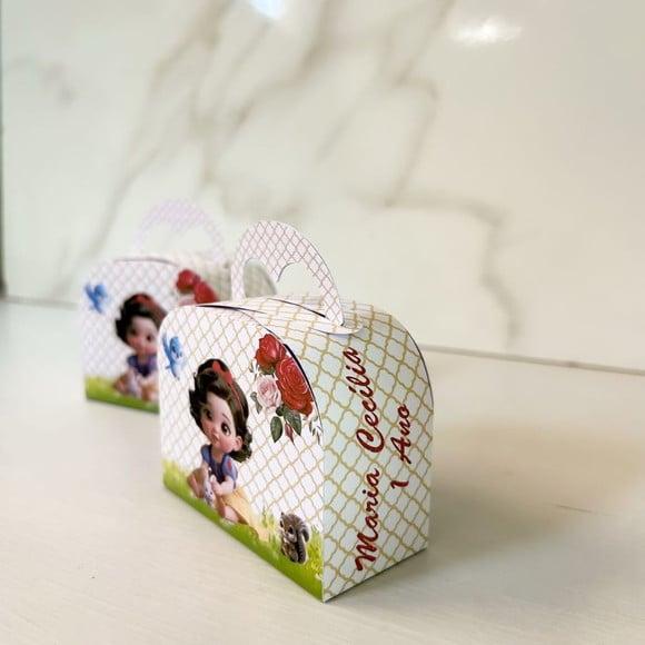 Caixa Maletinha Round Branca de Neve Baby