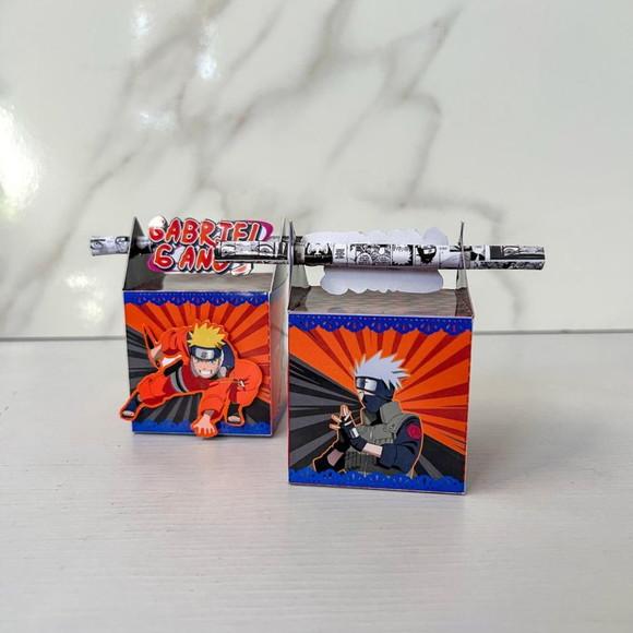 Kit 20 Caixas Lembrancinha Personalizada Naruto