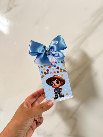 Kit 20 Personalizados Festa Junina Arraial Charraiá Menino