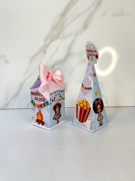 Kit 20 Personalizados Festa Junina Arraial Charraiá Menina