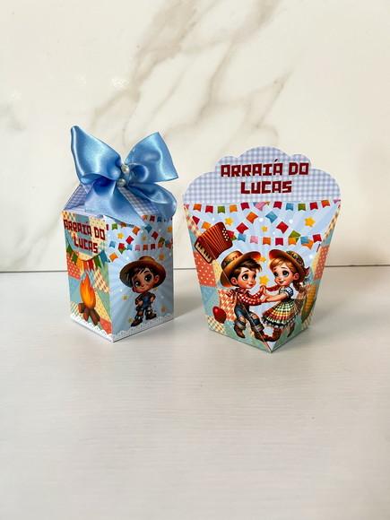 Kit 20 Personalizados Festa Junina Arraial Charraiá Menino