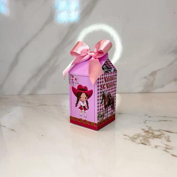 Kit 25 Caixas Personalizadas Boiadeira Cowgirls Básicas