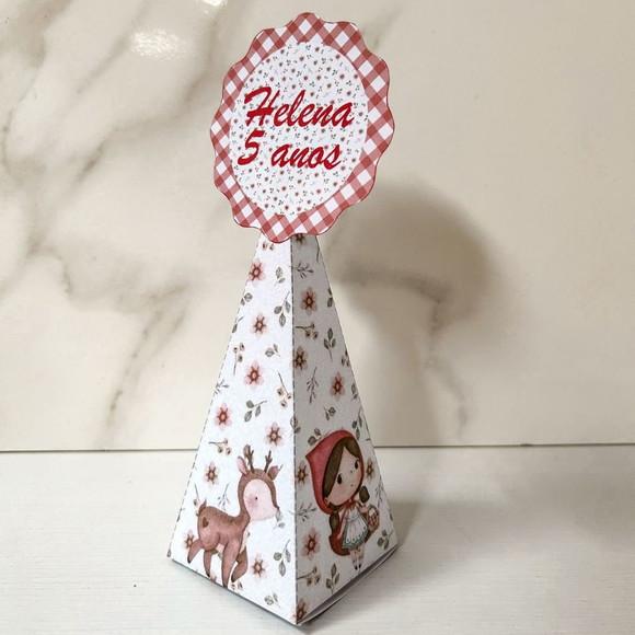 Kit 25 Caixas Personalizadas Chapeuzinho Vermelho Básicas