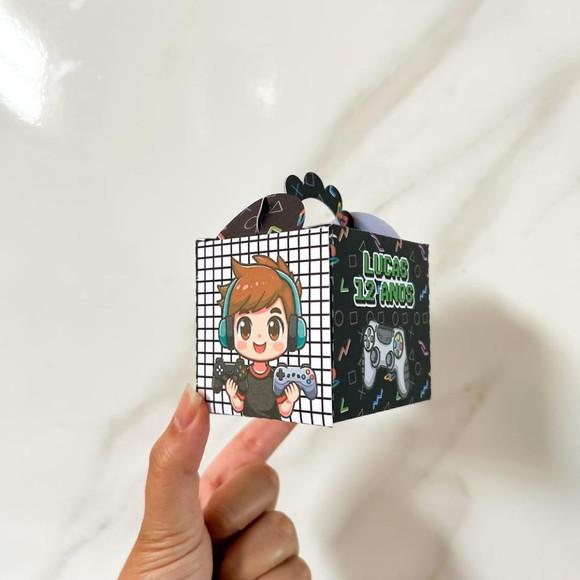 Kit 25 Caixas Personalizadas Gamer Menino Básicas