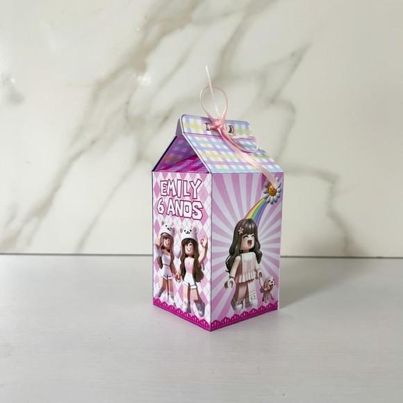 Kit 25 Caixas Personalizadas Roblox Menina Básicas