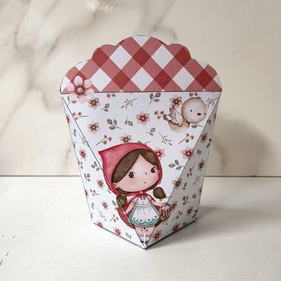 Kit 50 Caixas Personalizadas Chapeuzinho Vermelho Básicas