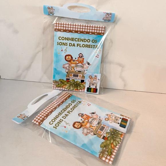 Kit de Colorir Personalizado Safari Baby
