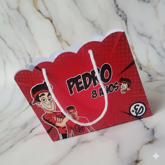 Sacolinha G Personalizada Enaldinho Lembrancinha Aniversário