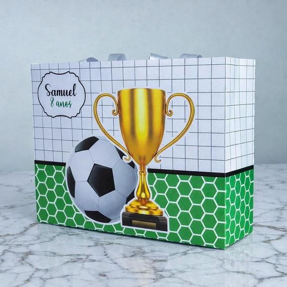 Sacolinha G Personalizada Futebol Lembrancinha Aniversário