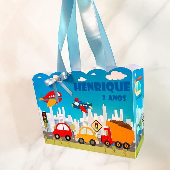 Sacolinha Personalizada Carrinhos