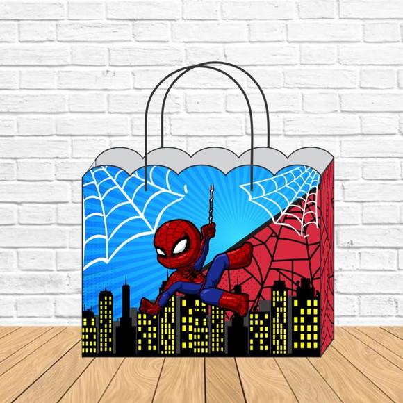 Sacolinha m Personalizada Homem Aranha Lembrancinhas