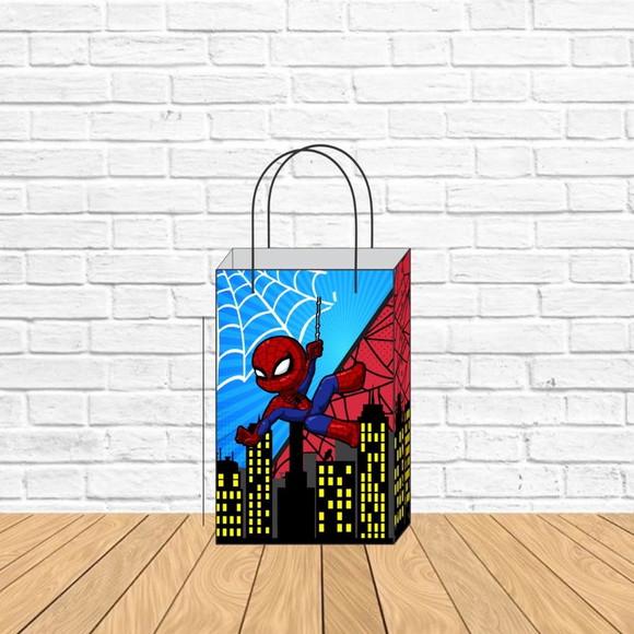 Sacolinha P Vertical Personalizada Homem Aranha Lembrancinha