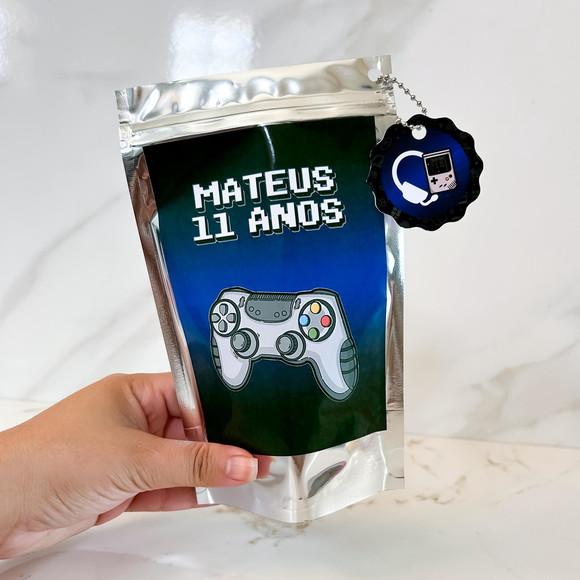 Saquinho Metalizado Personalizado Vídeo Game m