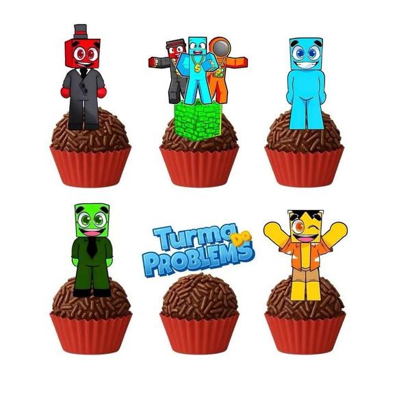 Topper Docinho Turma do Problems - 4cm
