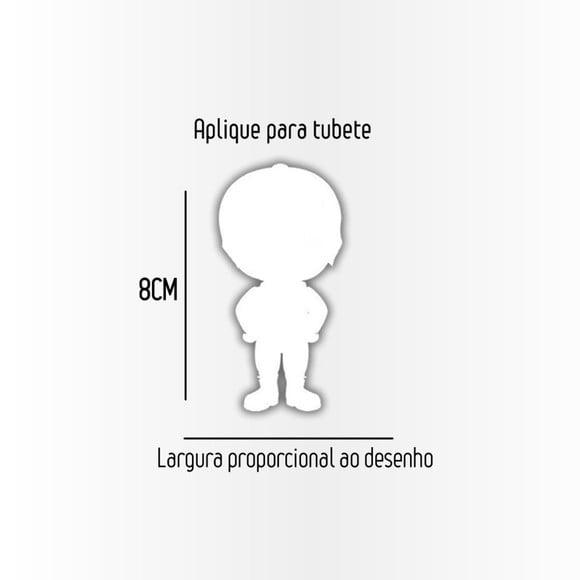Aplique 8cm para Tubetes Divertidamente 2 - (p/ Tubete 13cm)