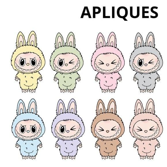Aplique 8cm para Tubetes Labubu- (para Tubete 13cm)