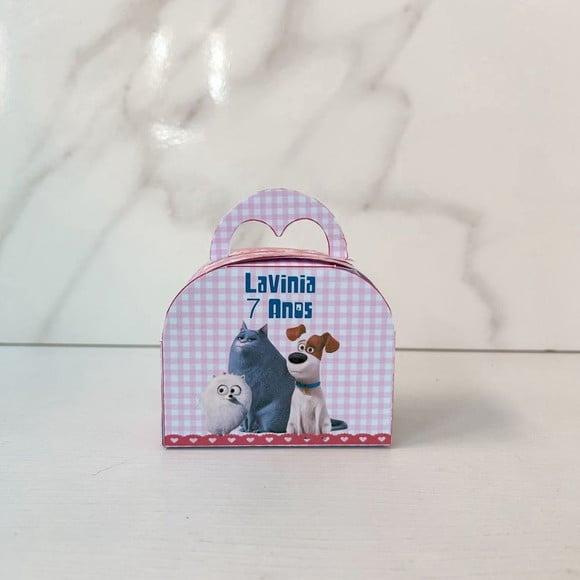 Caixa 3d Maletinha Round Pets a Vida Secreta dos Bichos