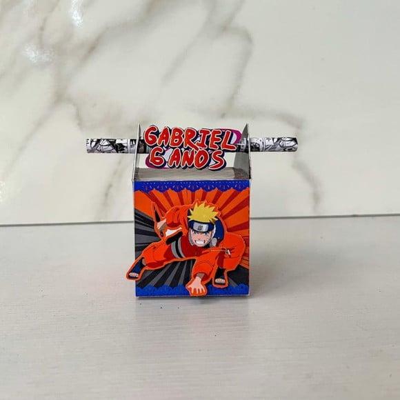 Caixa Canudo 3d Naruto