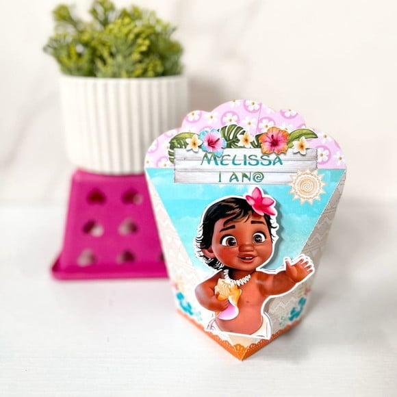 Caixa Coração 3d Moana Baby