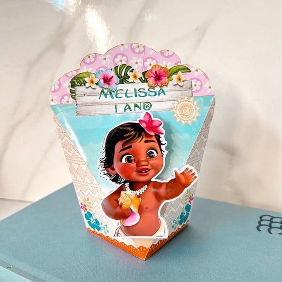 Caixa Coração 3d Moana Baby