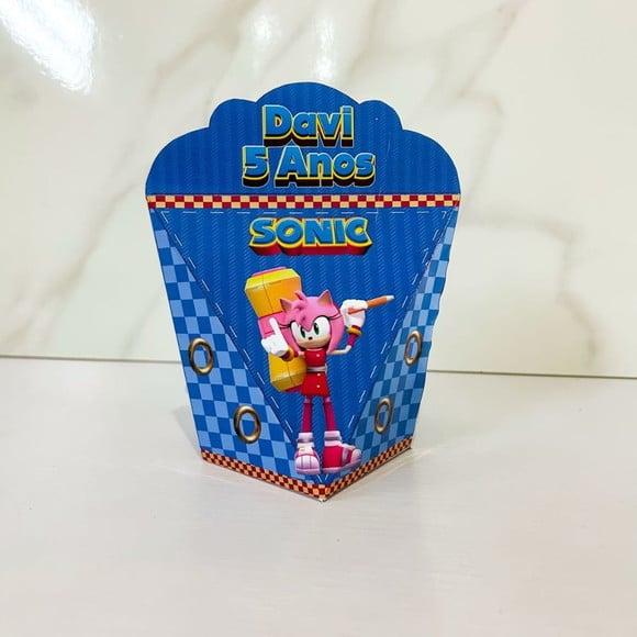 Caixa Coração 3d Sonic