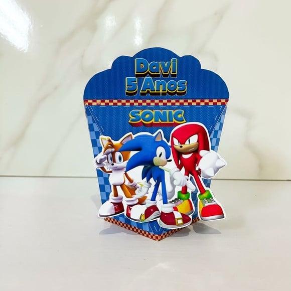Caixa Coração 3d Sonic