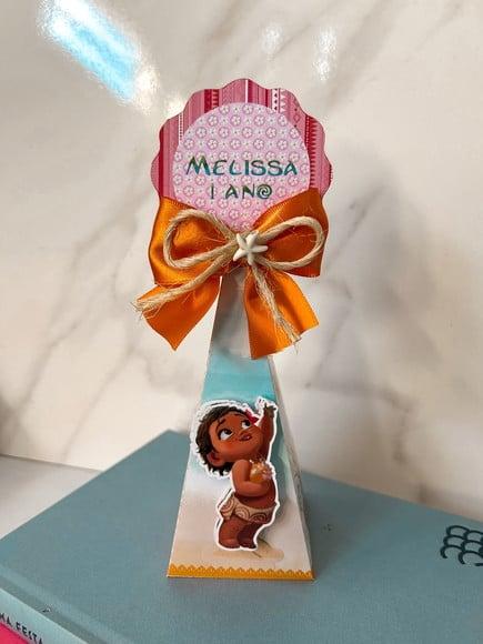 Caixa Luxo Pirâmide 3d Moana Baby