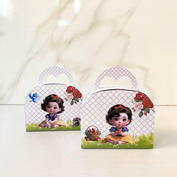 Caixa Maletinha Round Branca de Neve Baby