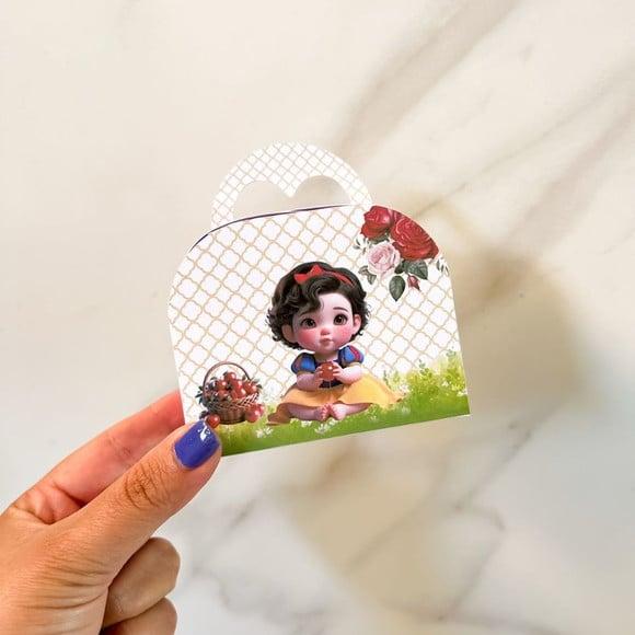 Caixa Maletinha Round Branca de Neve Baby