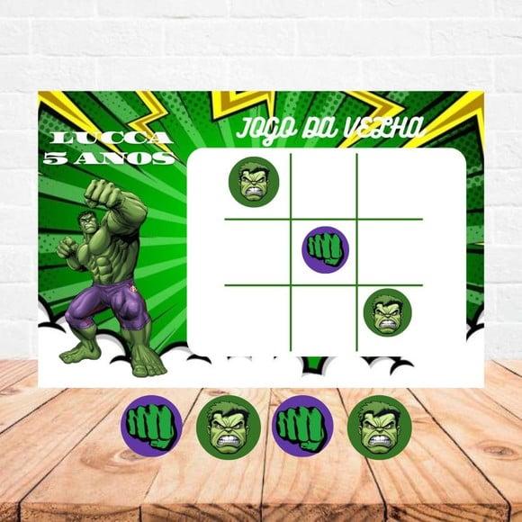 Jogo da Velha - Lembrancinha Hulk
