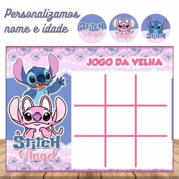 Jogo da Velha - Lembrancinha Tema Stitch e Angel