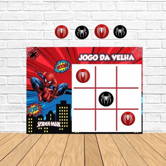 Jogo da Velha Personalizado Homem Aranha Lembrancinha