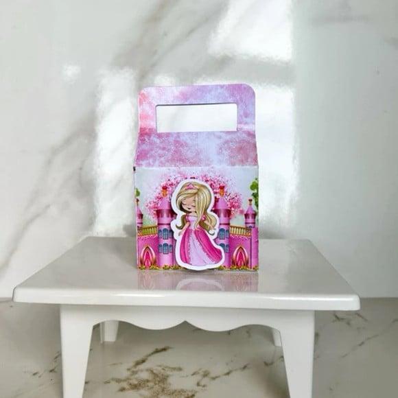 Kit 20 Caixas Lembrancinha Personalizada Princesas Semi Luxo