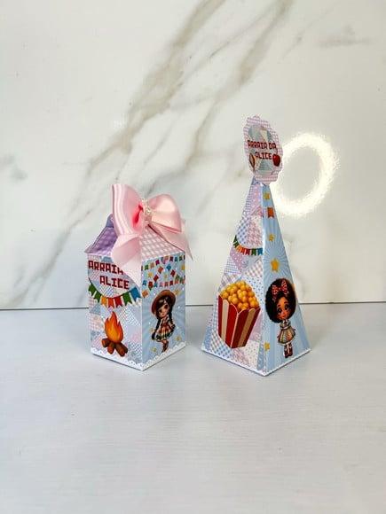 Kit 20 Personalizados Festa Junina Arraial Charraiá Menina