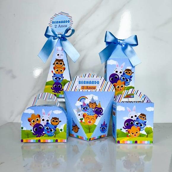 Kit 25 Caixas Personalizadas Bolofofos Menino Básicas