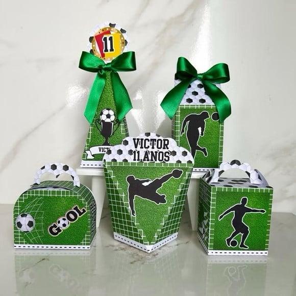 Kit 25 Caixas Personalizadas Futebol Básicas