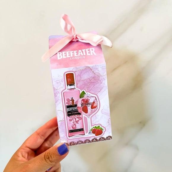 Kit 25 Caixas Personalizadas Gin Rosa Básicas