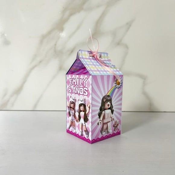 Kit 25 Caixas Personalizadas Roblox Menina Básicas