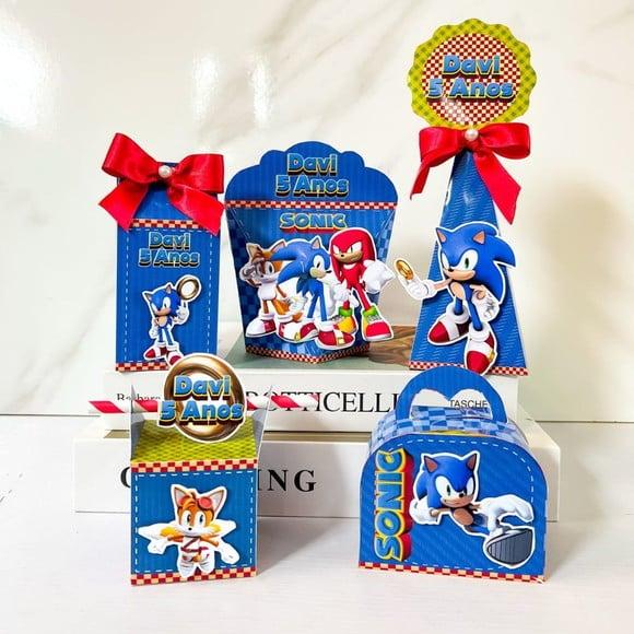Kit 25 Caixas Personalizadas Sonic