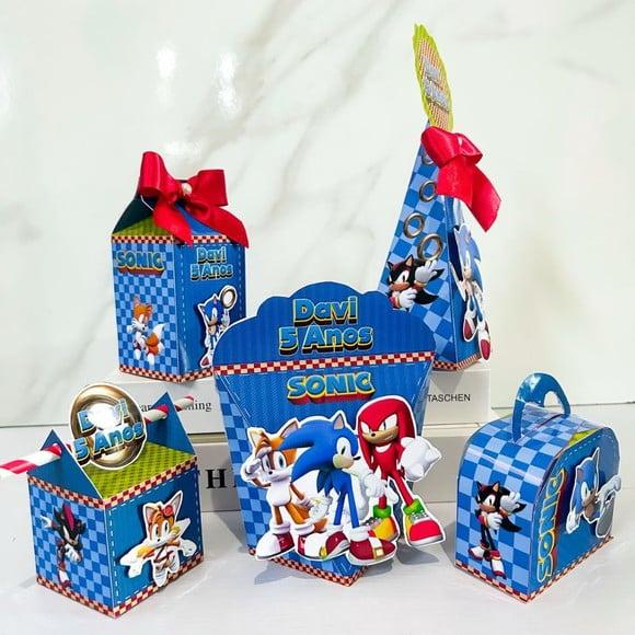 Kit 25 Caixas Personalizadas Sonic