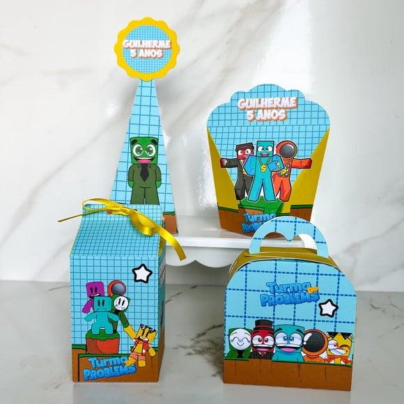 Kit 40 Caixas Personalizadas Turma do Problems Básicas