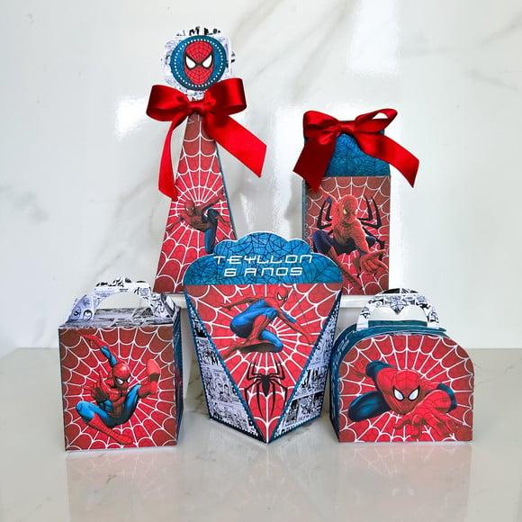Kit 50 Caixas Personalizadas Homem Aranha Básicas