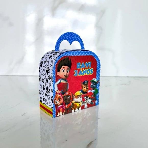 Kit 50 Caixas Personalizadas Patrulha Canina Menino Básicas