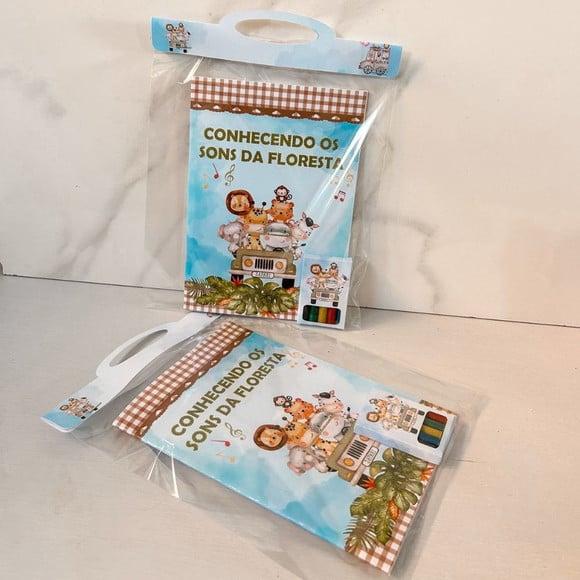 Kit de Colorir Personalizado Safari Baby