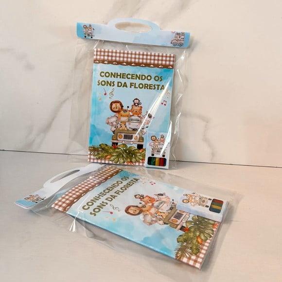 Kit de Colorir Personalizado Safari Baby
