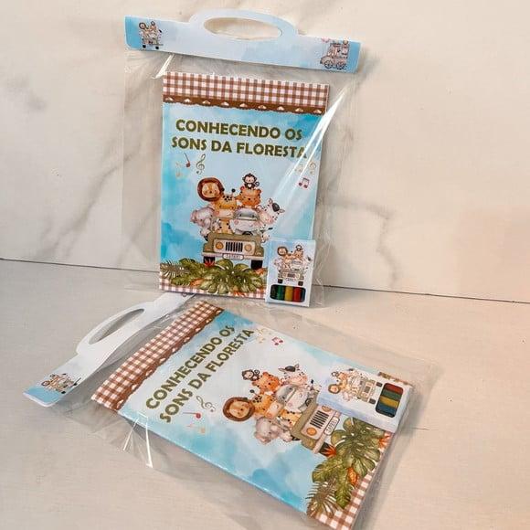 Kit de Colorir Personalizado Safari Baby