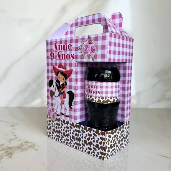 Maletinha Porta Refri Personalizada Boiadeira Lembrancinhas